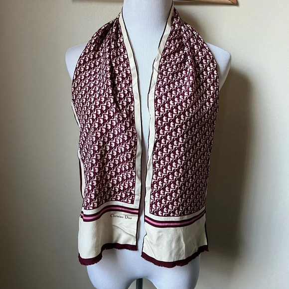 Dior Pink Monogram Scarf - Picture 3 of 5